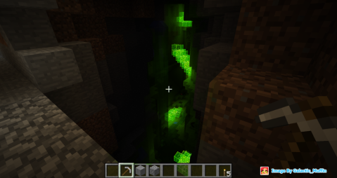 Green Crystals in Minecraft